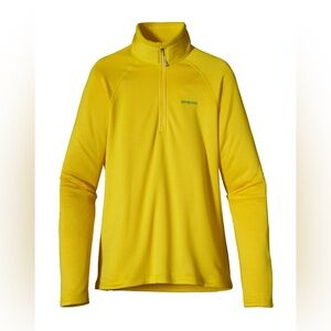 Patagonia Yellow Half-Zip Pullover Jacket